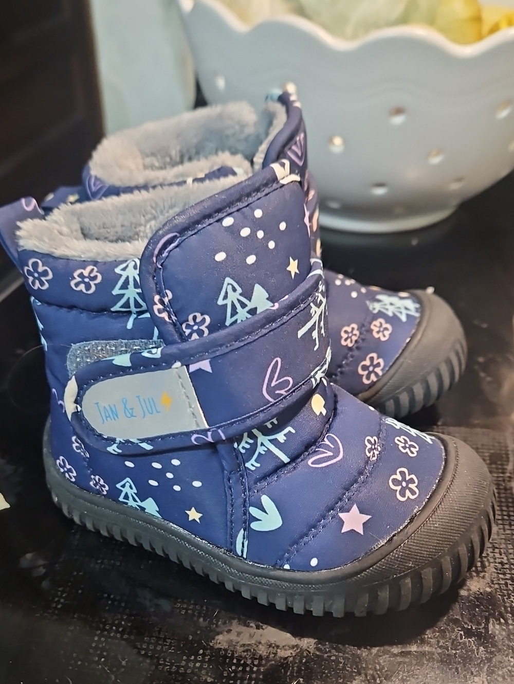 Jan & Jul Toddler Navy Blue Winter Boots